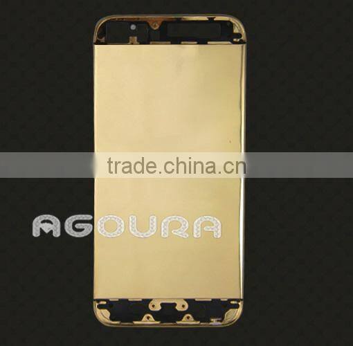 big sale luxury 24k gold plating diamond original back case for iphone 5S