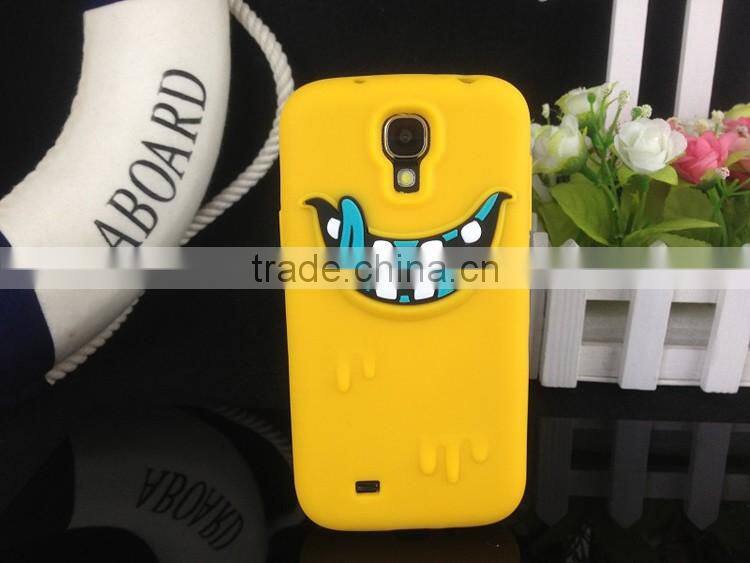 Silicone material phone shell soft cheap phone case multicolor back covers for Samsung S4