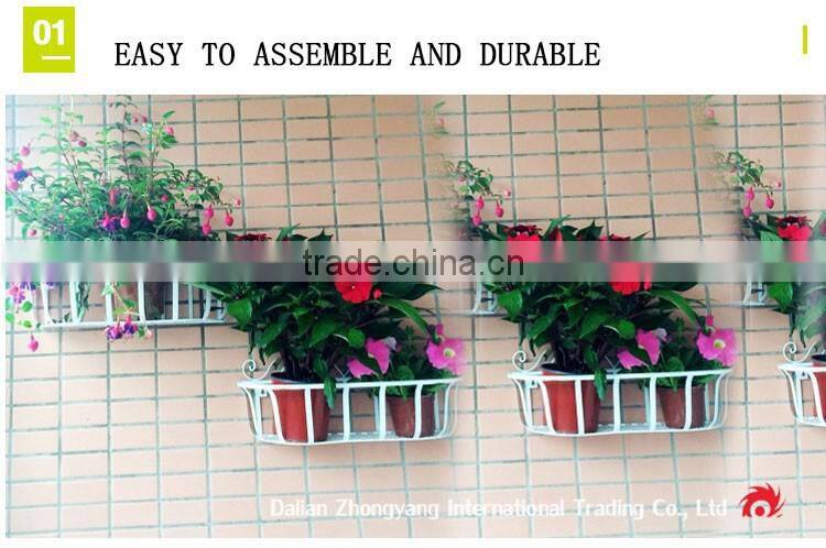 unique design Wall hanging indoor outdoor antioxidant metal plant stand
