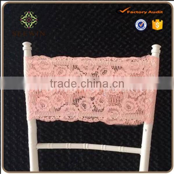 Beautiful lace chair band fancy sash chiar cover wedding