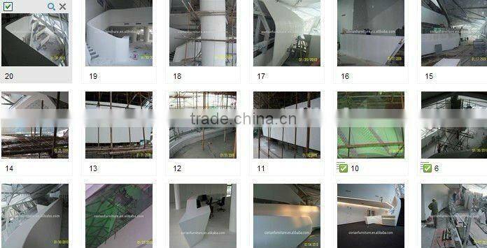 Acrylic solid surfaces indoor application or 5 star hotel room