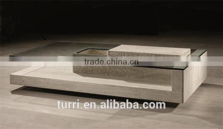 modern nature travertine marble coffee table for home furniture used