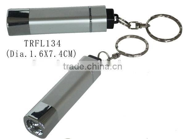 Aluminium mini keyring with LED torch/LED flashlight keychain