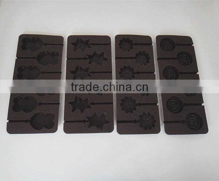 heart shaped 6 cups silicone ice cube tray chocolate mold