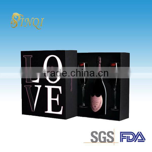 Wholesale paper gift boxes for wine glasses