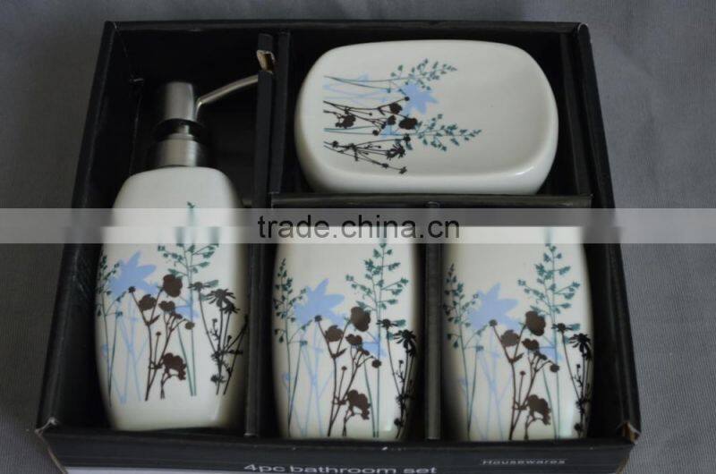 Ceramic elegant Bathroom Accessories Bath Set