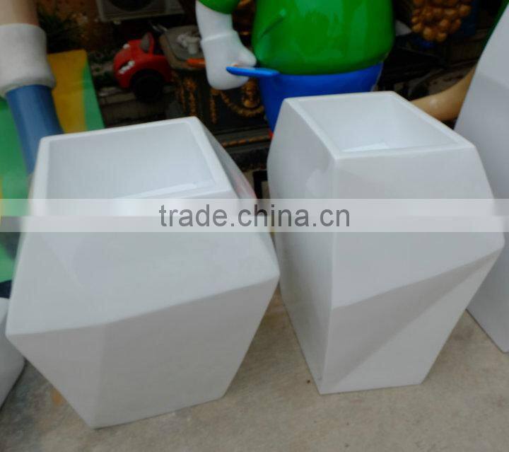 Fashion big fiberglass planter pot
