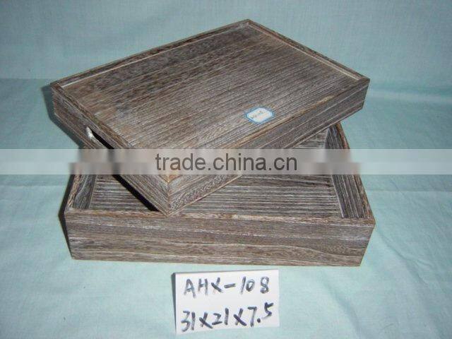 antique burn wooden box