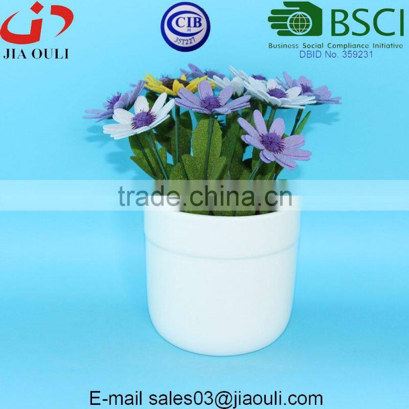 BSCI Audit Factory Small white pottery Ceramic White pots