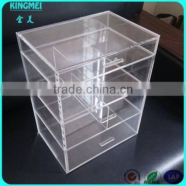 Custom clear make up organizer transparent packing and acrylic box