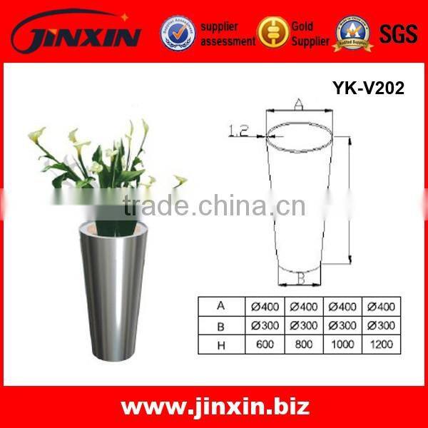 JINXIN Stainless Steel Round Flower Vase