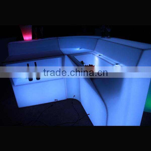 Modern bar furniture, LED lighting commercial Bar Counter