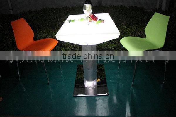 illuminated LED bar table and chair funiture, led bar counter for festival using