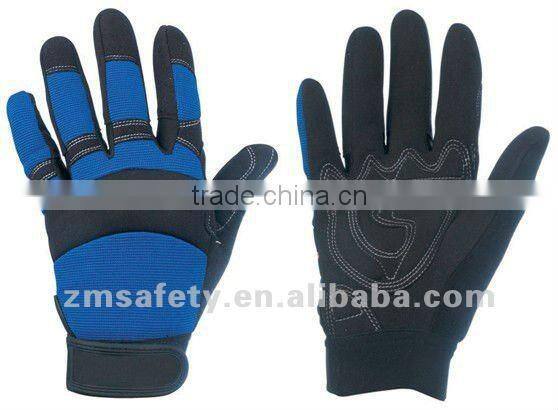 Rubber mechanic gloves with knuckle protectionJRM36