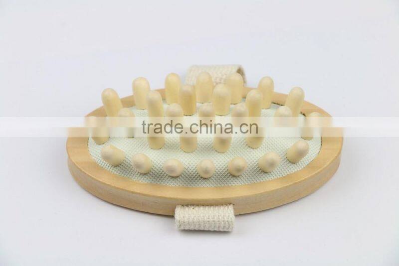 1 x Wooden Hand Held Massager Legs Thighs Arms Belly Anti Cellulite Slimming