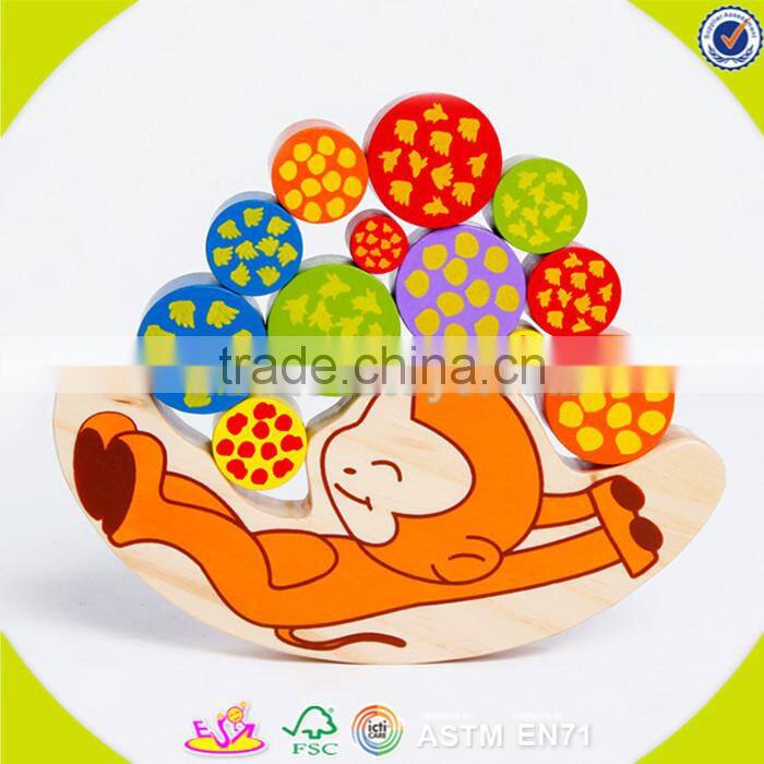 wholesale Wooden Balance game toy for kids,Cheap balance game toy,DIY colorful wooden balance game toys W11F046