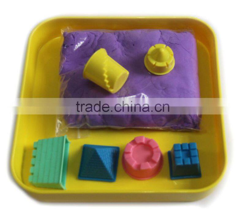 2015 play sand with The 6 pcs castle sand Molds !
