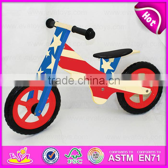 Best Quality Wooden Toy Bike Mini Kids Exercise Bike,Black color wooden exercise bike,Well selling wooden exercise bike W16C121