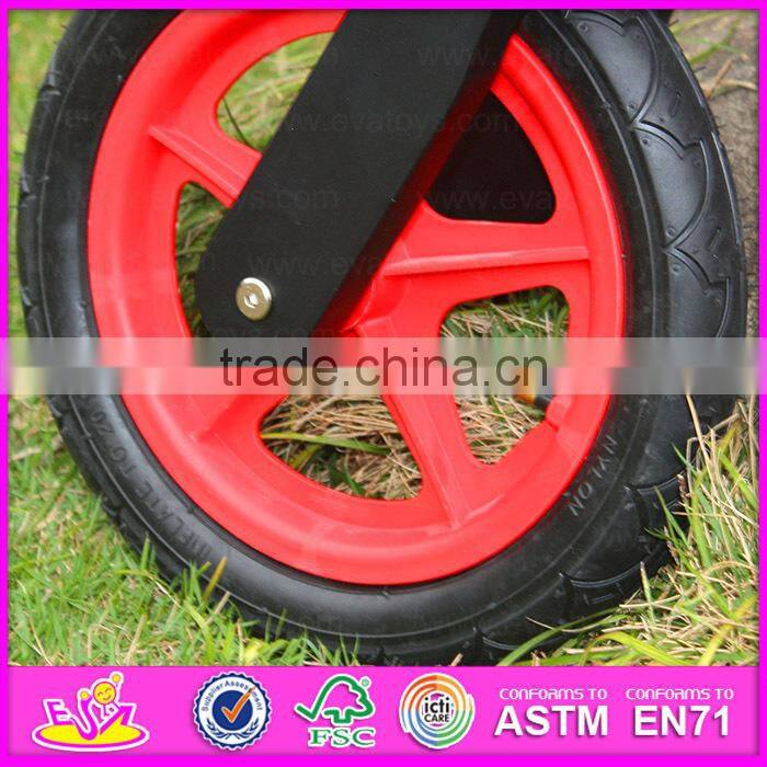 2015 Exhibition item wooden toy bike for kids,Promotion gift Wooden balance bike,High quality children wooden bike toy W16C013