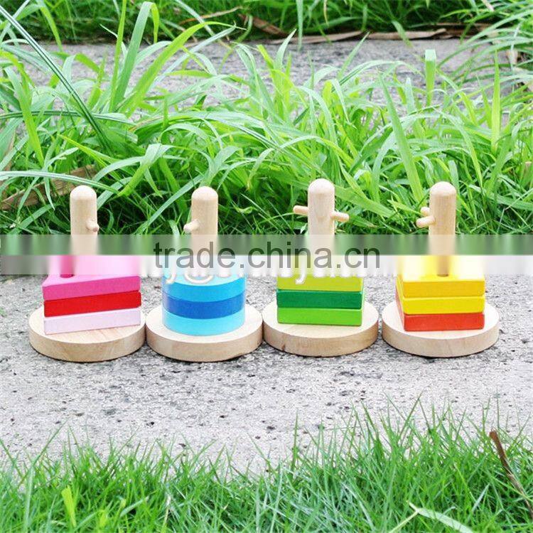 Best sale kids shape matching wooden educational blocks W13E068