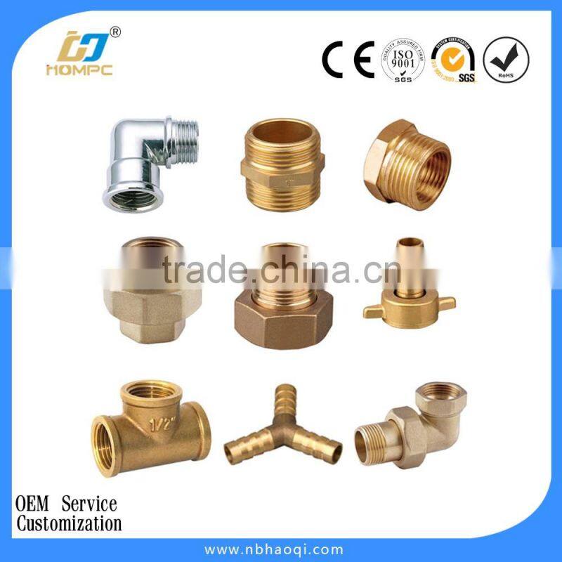 y tee copper pipe fitting copper male hose fitting