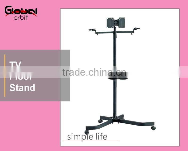 Hot Sale Monitor Display Mobile Trolley TV Stand Mount Bracket With Wheels