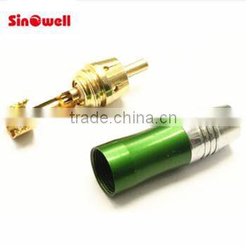 cctv audio 75 ohm solder rca audio plug High quality