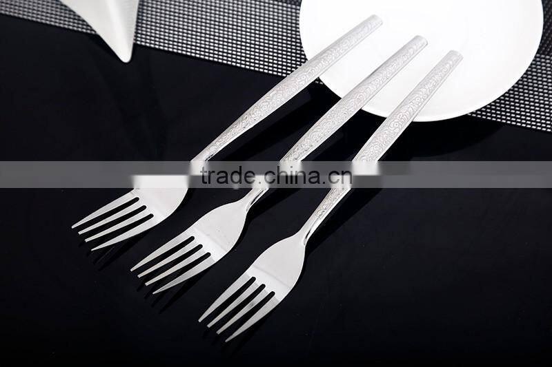 Exquisite Stainless Steel spoon and fork set with stainless steel tableware set