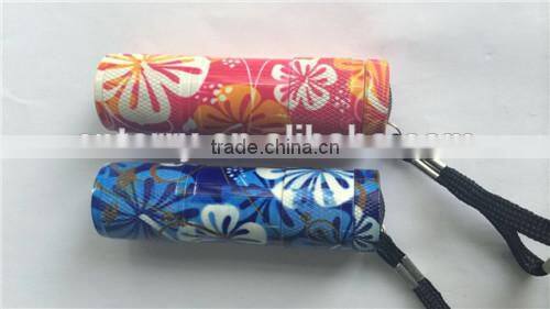 Hot Mini Cheap durable aluminum 9 LED Flashlight torch