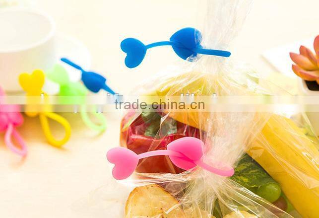 Hot promotional sealing clip silicone sealing clip plastic bag seal clips