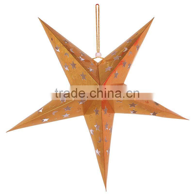Christmas Tree Decoration Paper Material Hanging Stars Christmas Hanging Ornament&Decoration