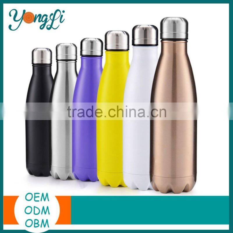 Perfect for Outdoor Sports 17oz Double Wall Vacuum Insulated Water Bottle