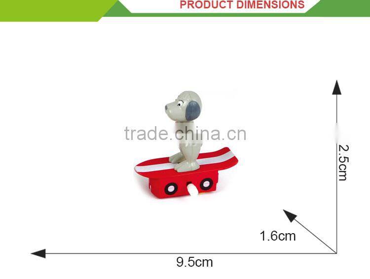 Cheap plastic wind up animal set small collectible toys