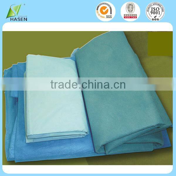 Non woven bed flat sheet water and oil proof