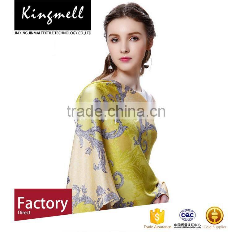 Custom women's print silk scarf for 2017 summer most selling products