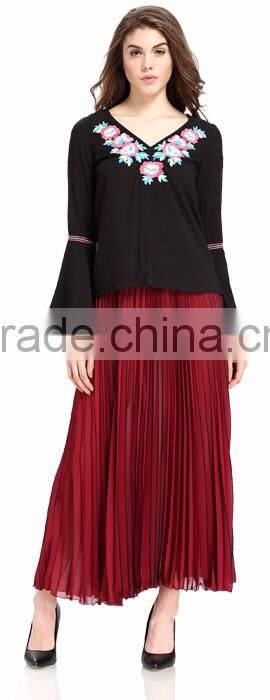Domin fashion guangzhou factory latest skirt design pictures