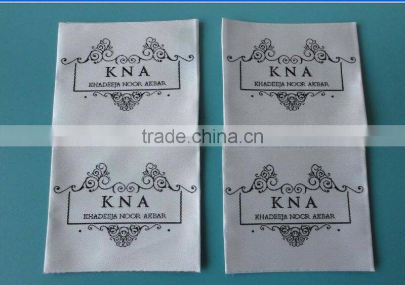 2017 custom 50d high definition clothing woven labels with high quality