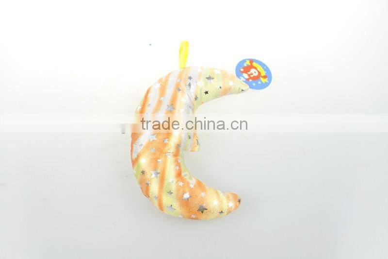 Plush bling bling free sample cheap relax moon pillow toy