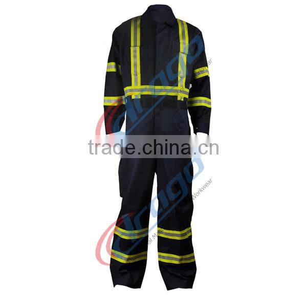 NFPA 2112 HRC 2 FR Cotton Coverall with reflective trim