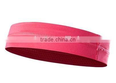 Breathable sport headband with silicone strip