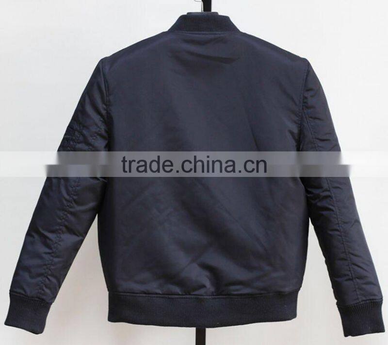 Mens popular nylon twill high quality bomber jacket