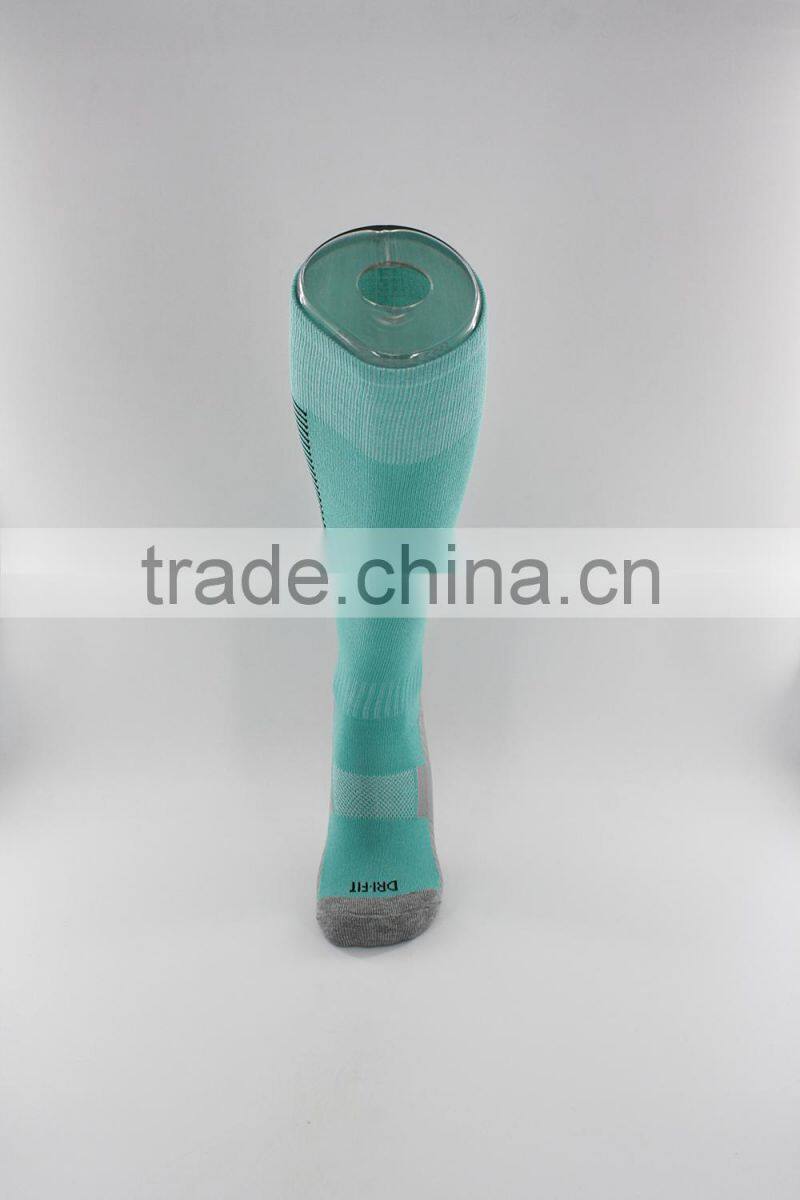 Compression soccer football knee high socks men