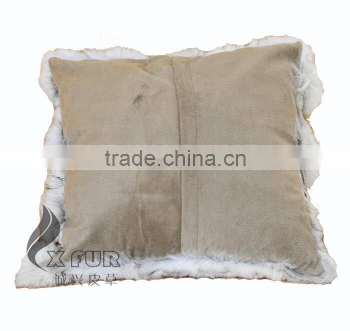 CX-D-45B Real Fur Decorative Cushion Cover Genuine Fox Fur Cushions