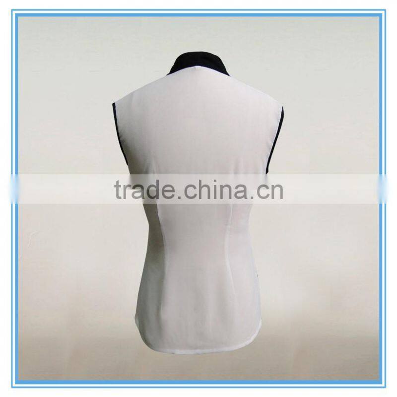Office Uniform Designs For Women Sleeveless Chiffon Blouses Designs