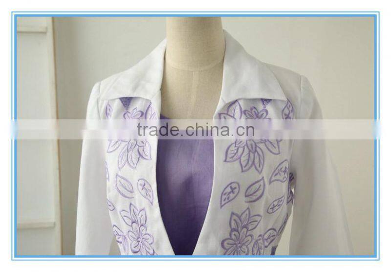 Latest 3 Pieces Embroidery Anti-static Business Suit For Women