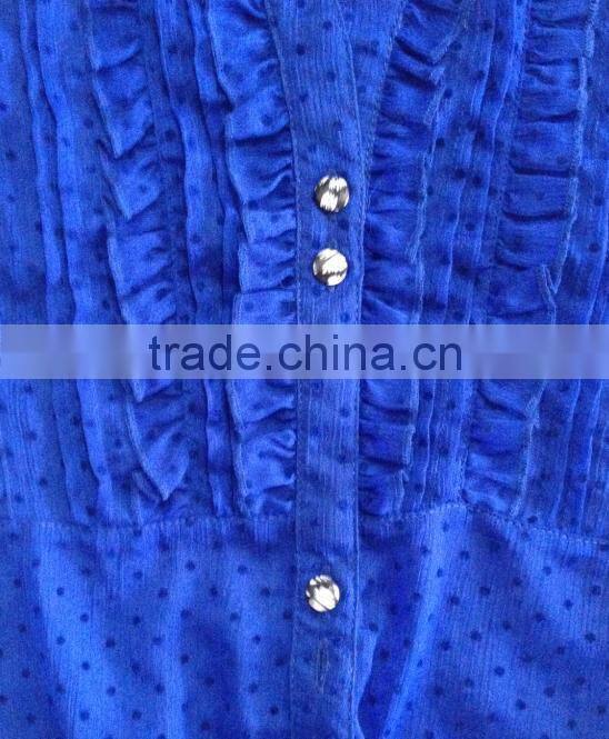 Ladies' summer shirt with hem tie - S15 16