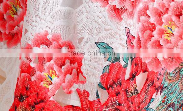 2016 spring and summer baby girls print dress European and American foreign trade high-grade princess dress skirt