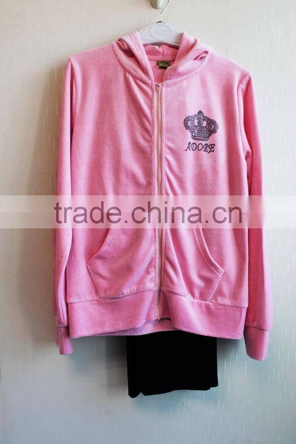 Hot Sale Women Outdoor Sports Suits Womens Clothing 2016 Velet 2PCS set