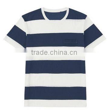 100% cotton colorful wholesale striped t shirt