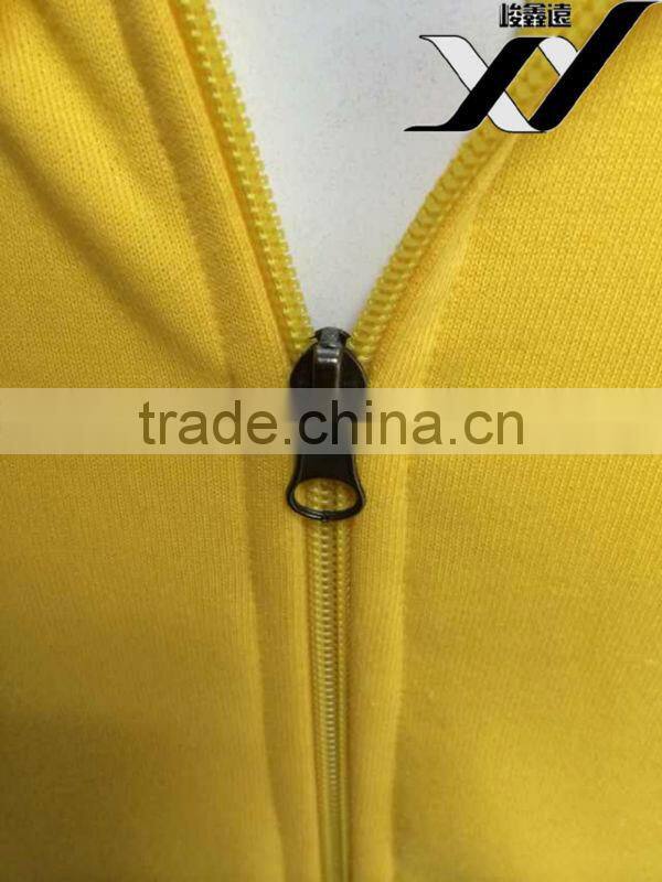 wholesale custom men zipper hoodie jacket with back silk screen printing